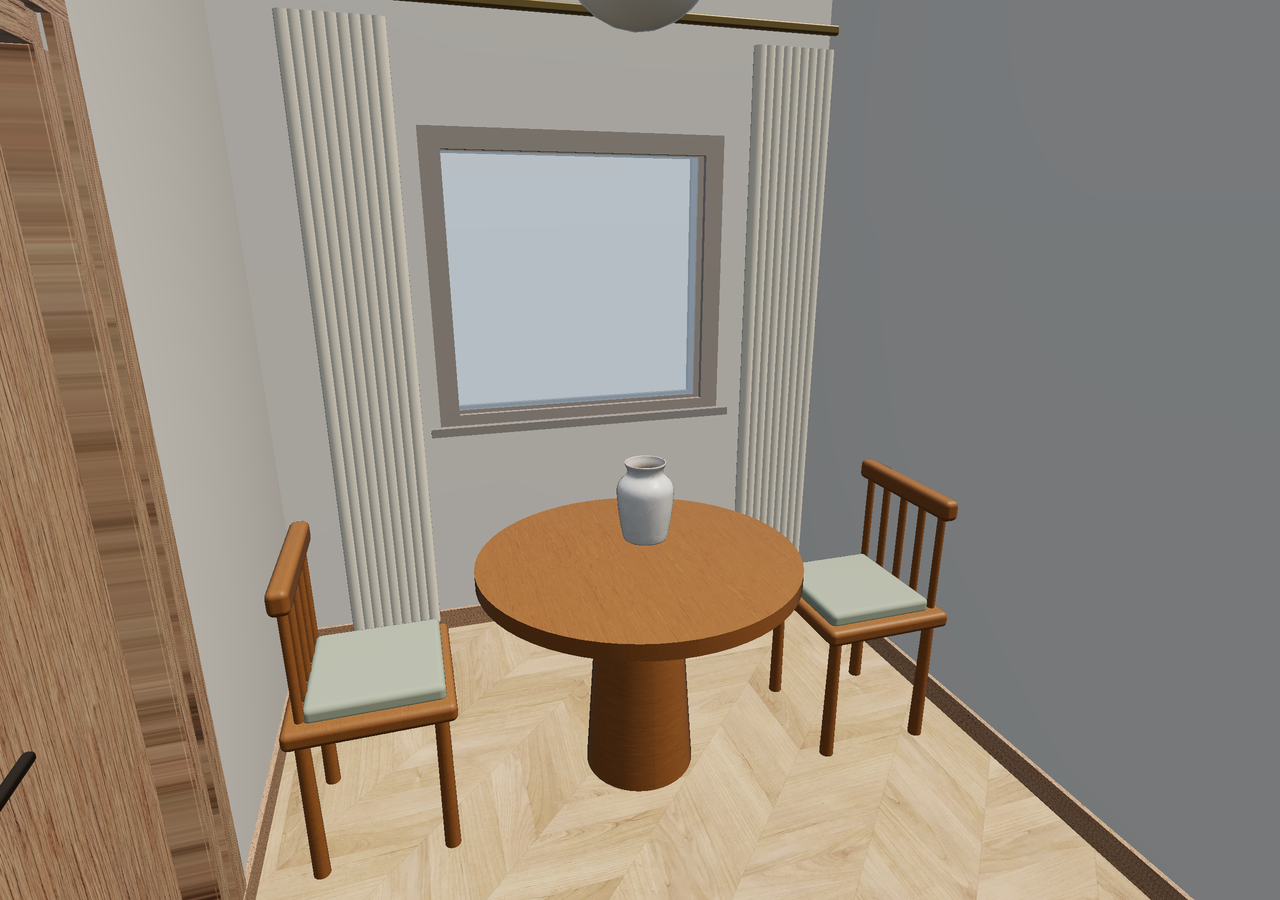Room 1 (furnished) · Con muebles
