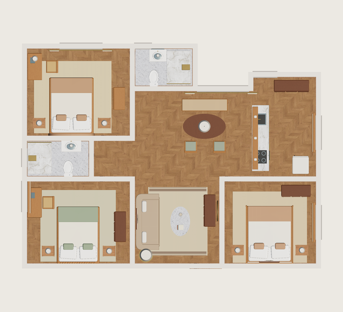 Plano · Con muebles