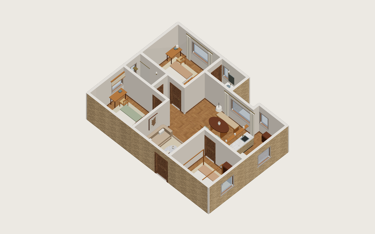 Toda la vivienda · Con muebles