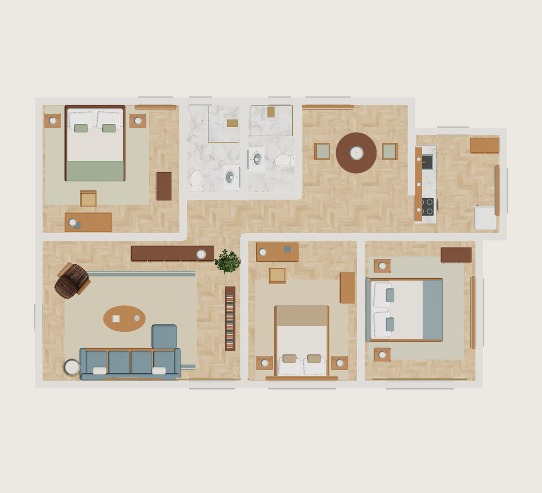 Plano · Con muebles