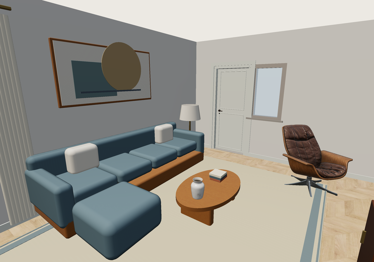 Room 2 (furnished) · Con muebles