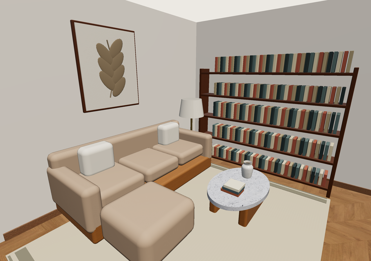 Room 1 (furnished) · Con muebles