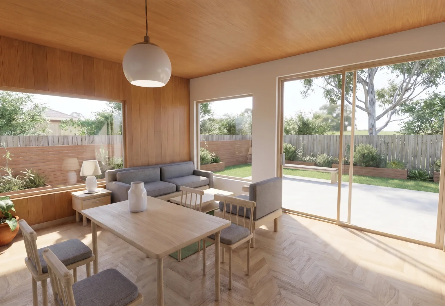 The Garden Room · Proposed scheme A · AI visualization