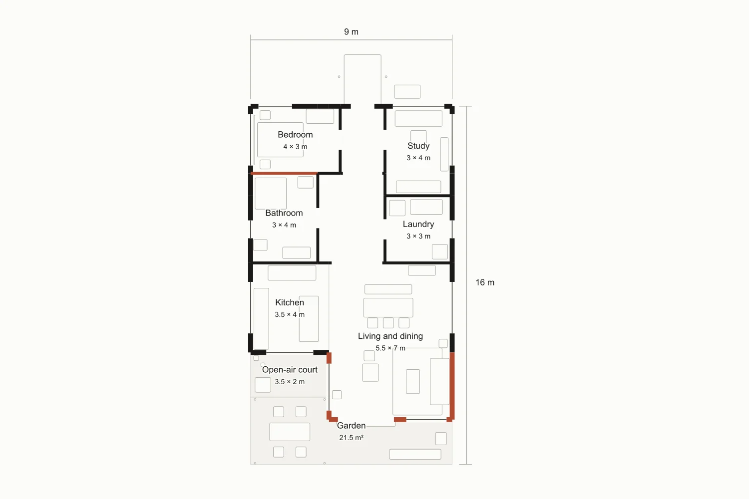 The Garden Room · Proposal B · plan