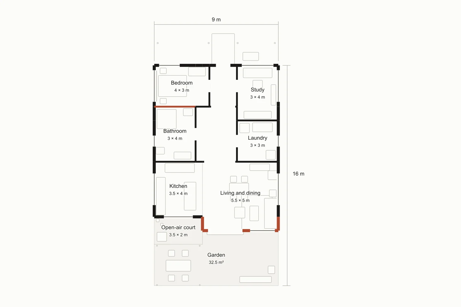 The Garden Room · Proposal A · plan