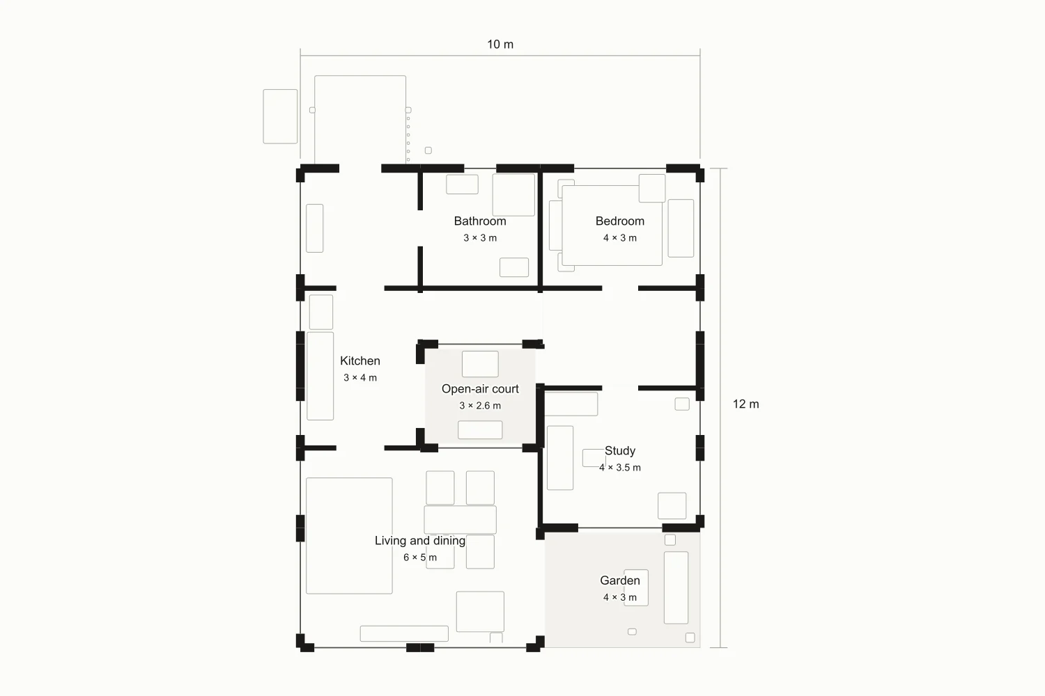 The Sheltered Garden · Original · plan