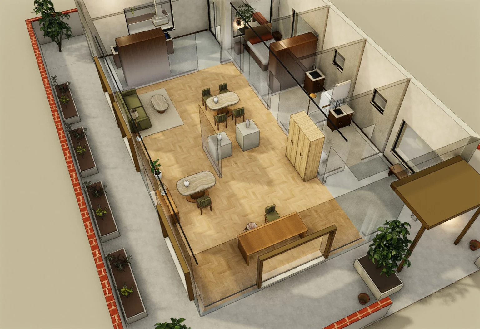 The Workshop Home · Proposal B · 3D model