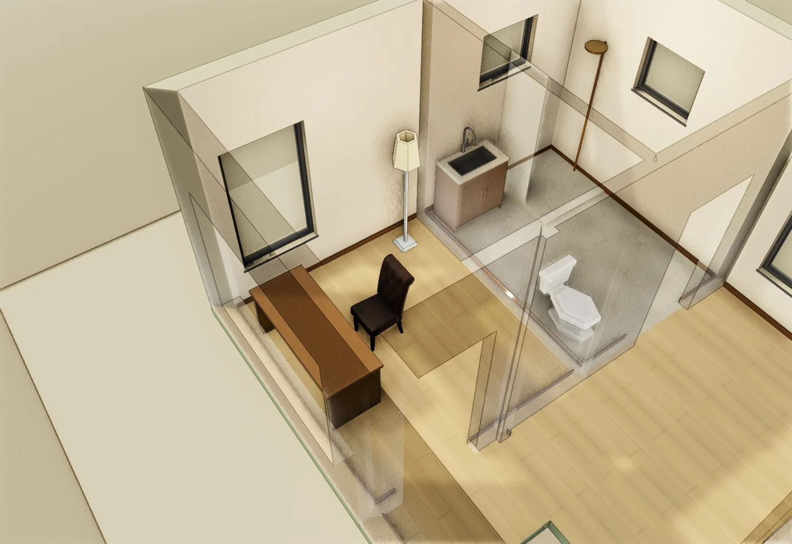 Un lugar para estudiar · Modelo original