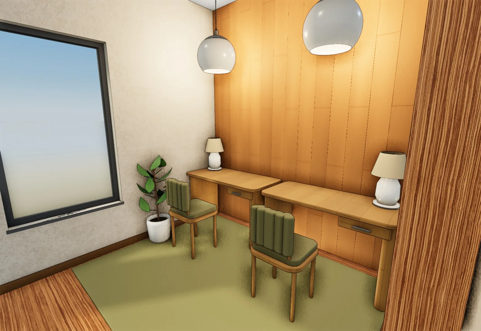 Un lugar para estudiar · Propuesta A · modelo 3D