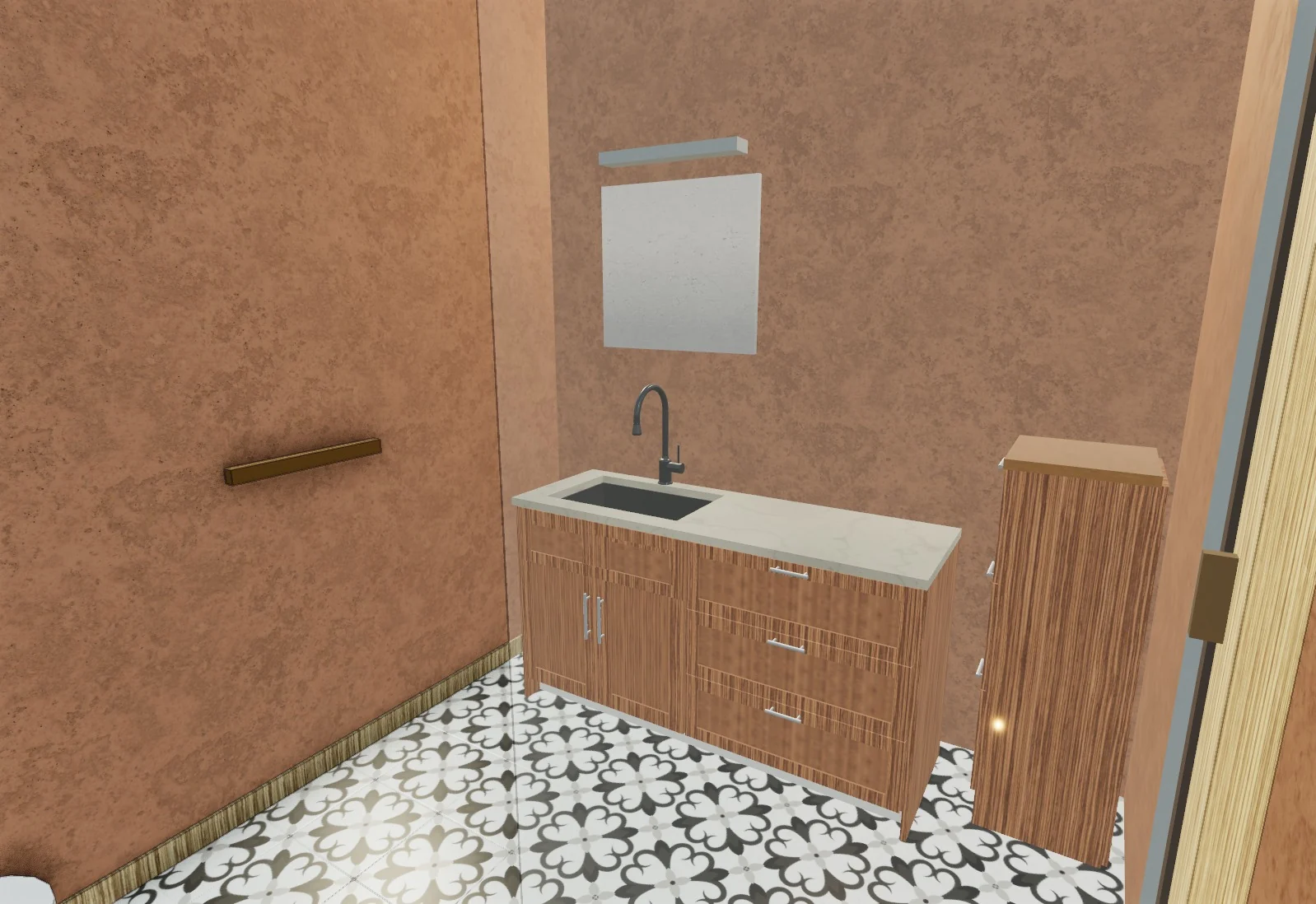 The Private Suite · Proposed scheme A · 3D model