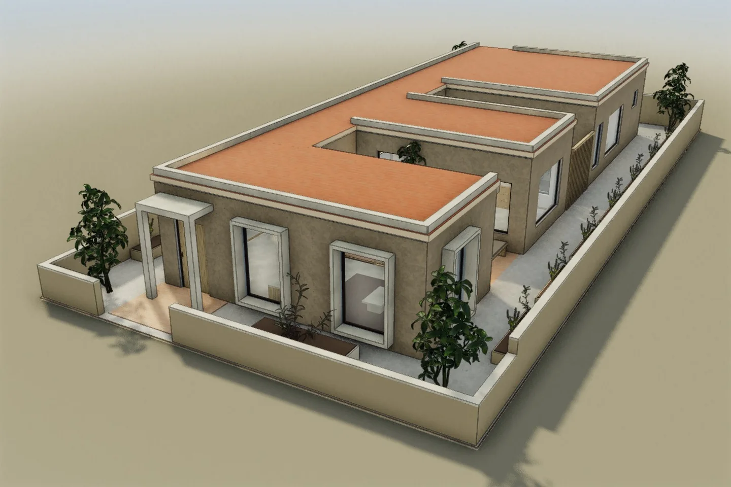 Two Patios: the 3D model you can open and edit.