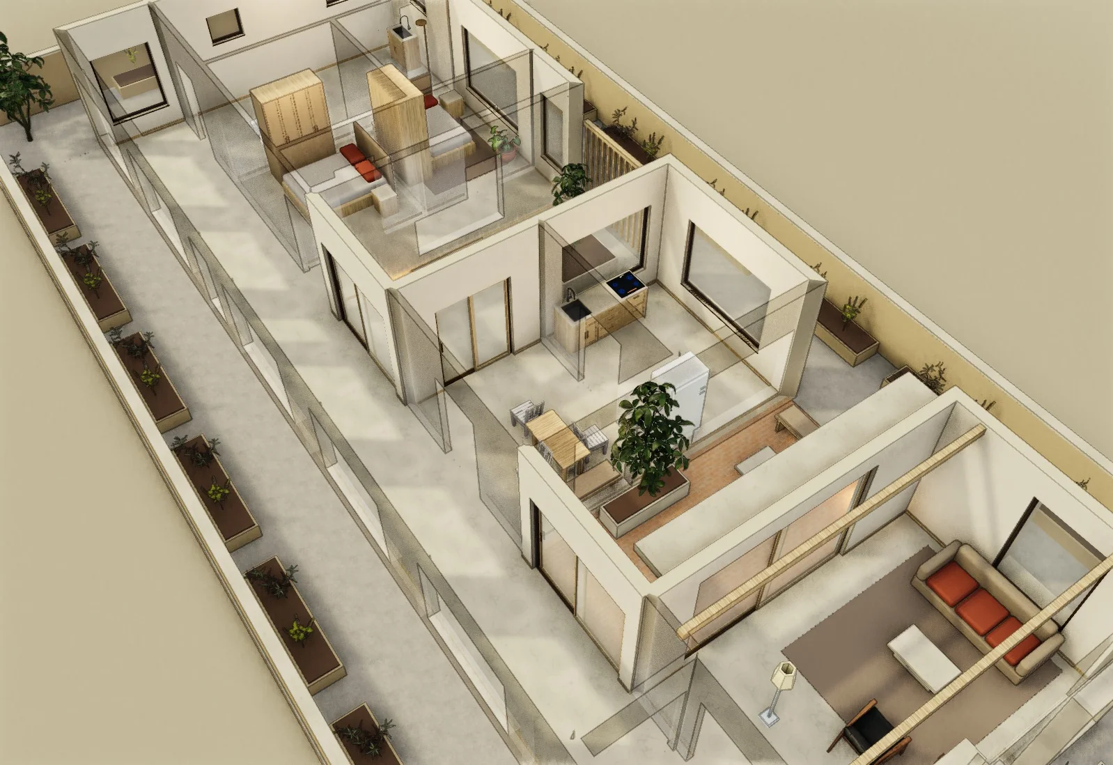 Two Patios · Original model