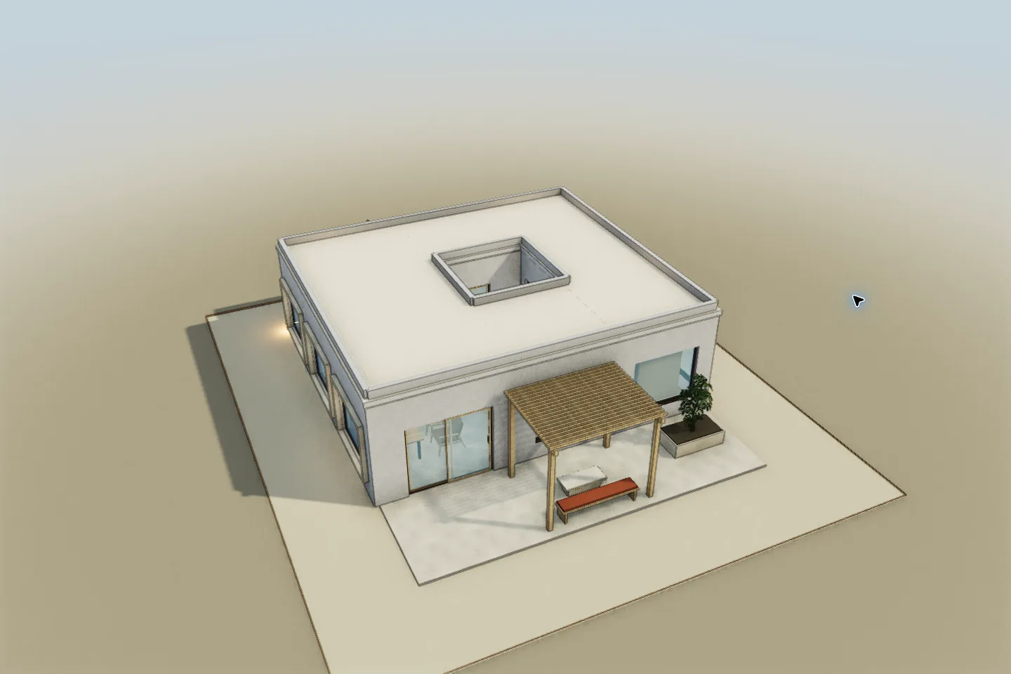 3D model capture of The Open Patio