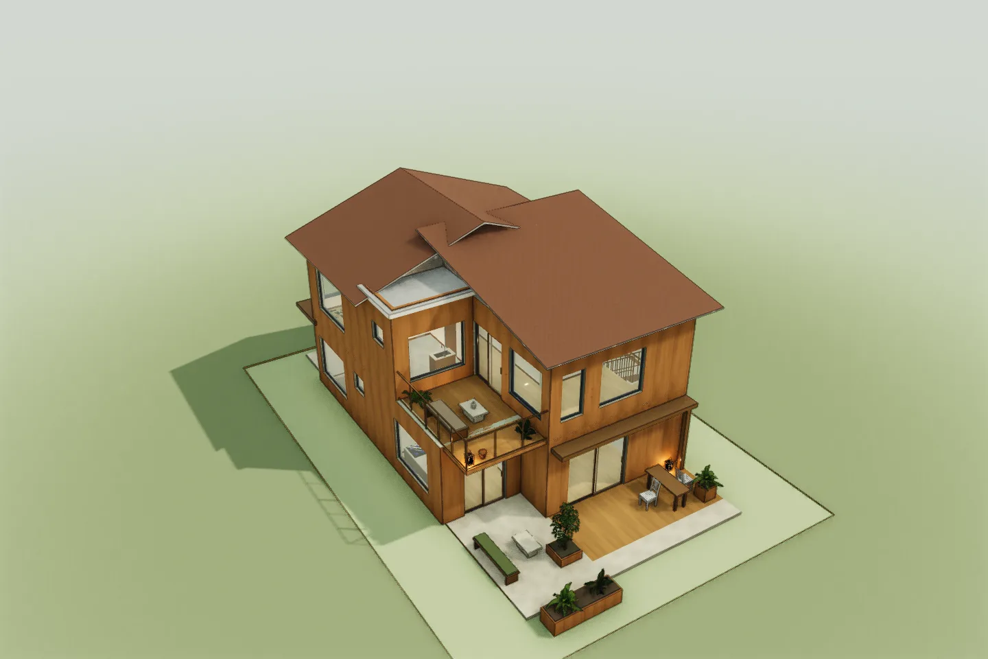 Captura del modelo 3D de The Garden Workroom