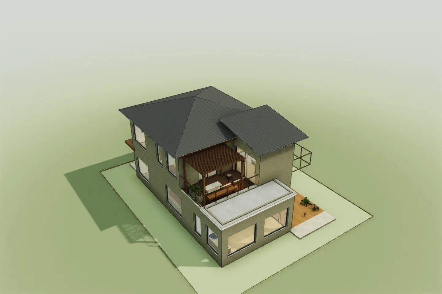 Captura del modelo 3D de The Upper Veranda