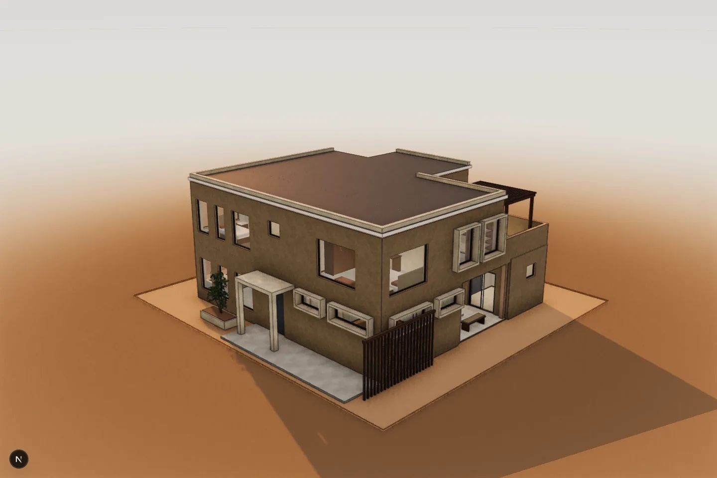 3D model capture of The Corner Gallery Home